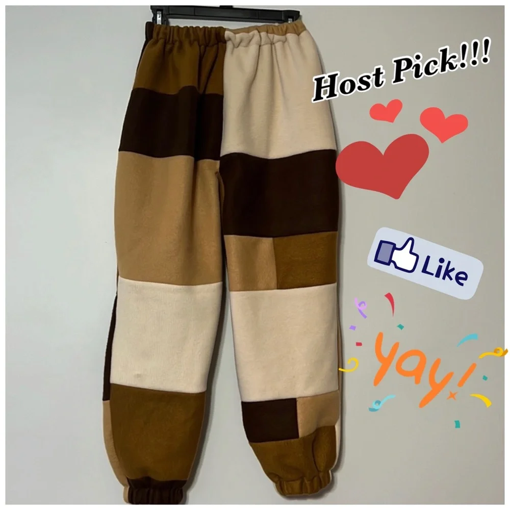 New Custom Made Patchwork Sweatpants - Picture 1 of 3